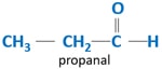 propanal - aldehyde isomer of C3H6O